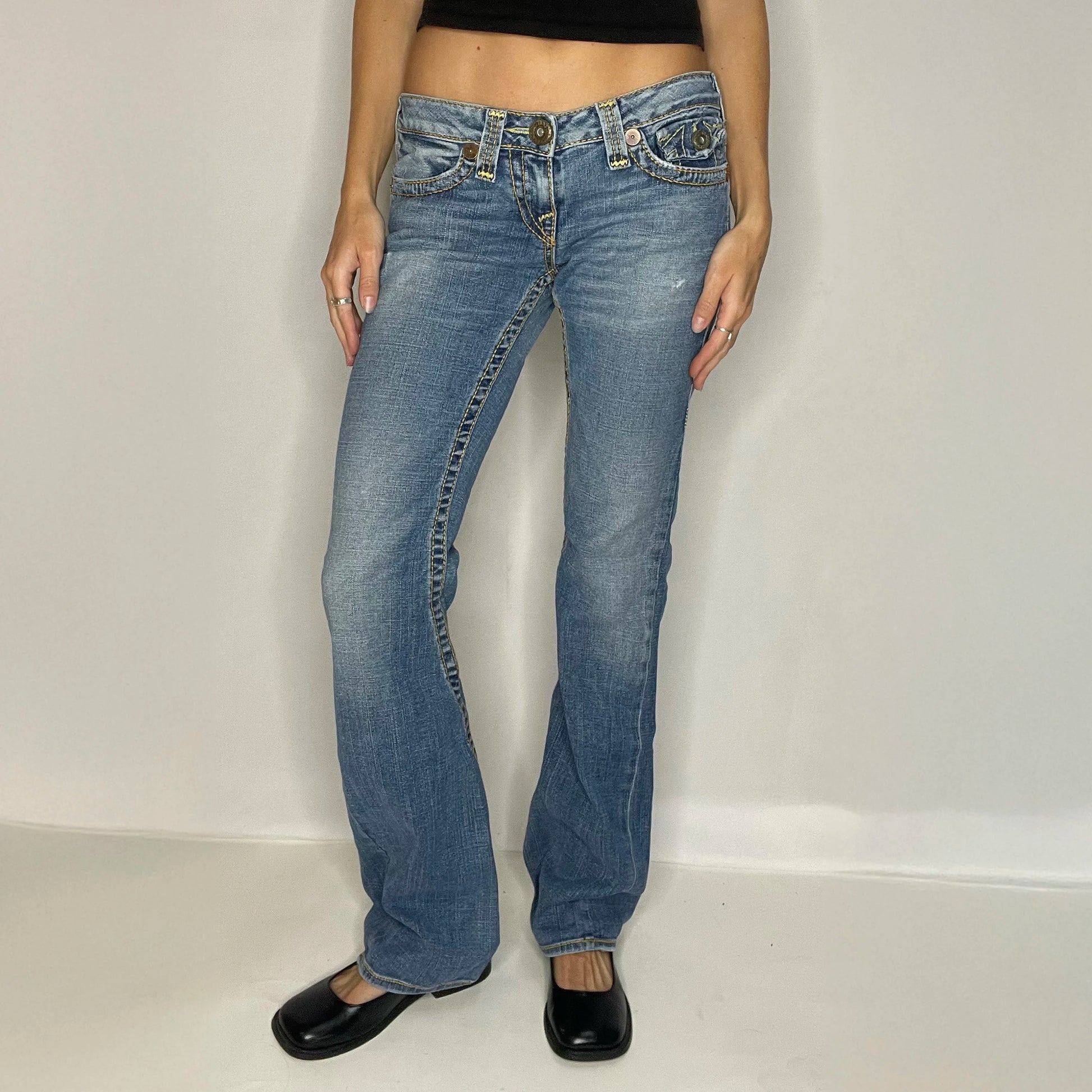 Vintage True Religion Denim Low Rise Jeans