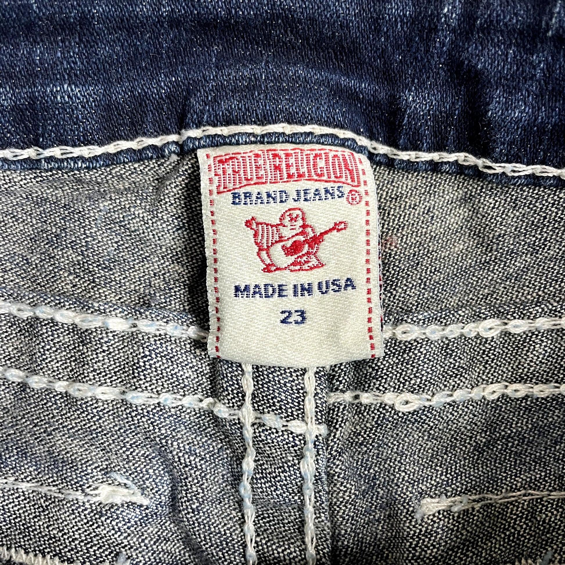 Vintage True Religion Denim Mini Skirt