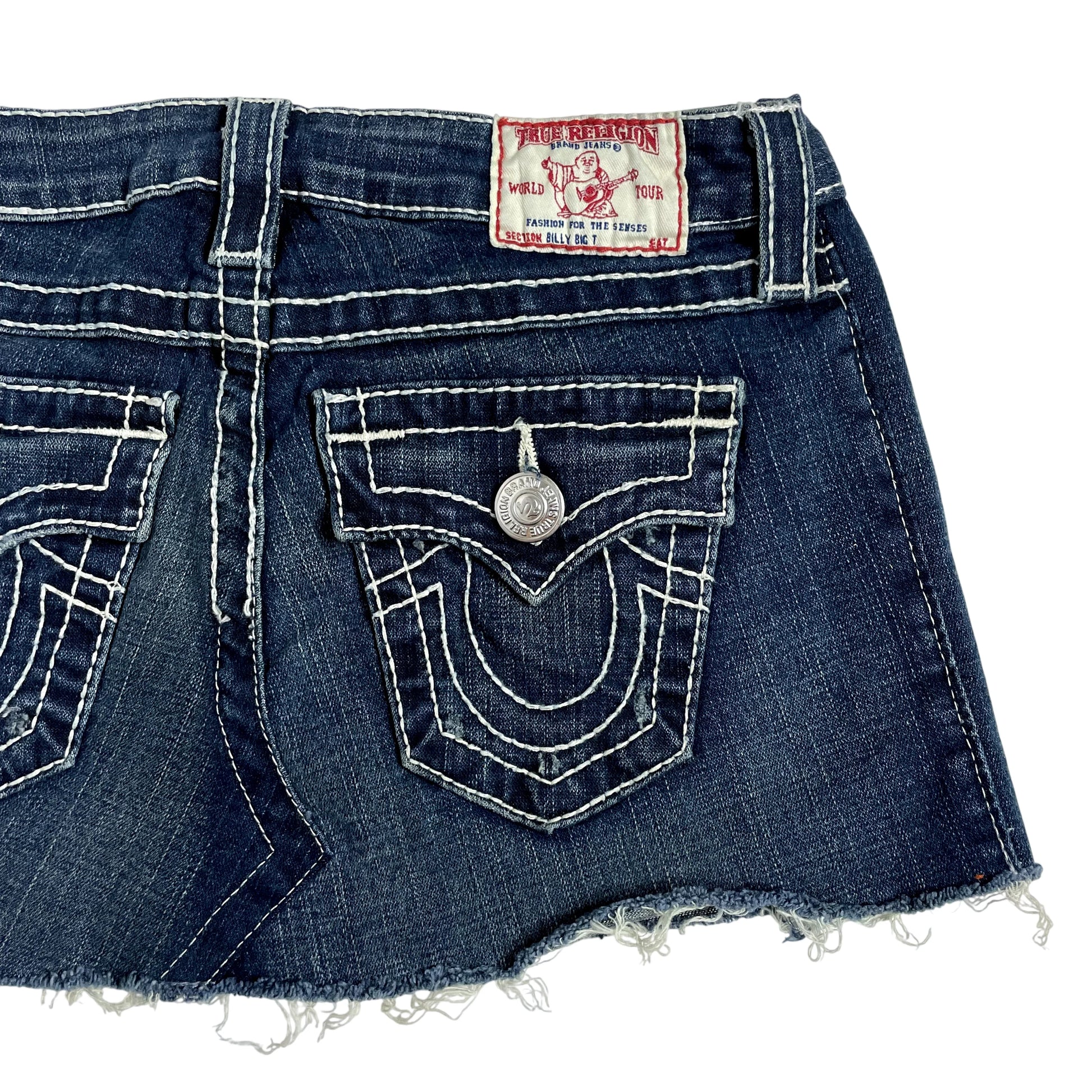 Vintage True Religion Denim Mini Skirt