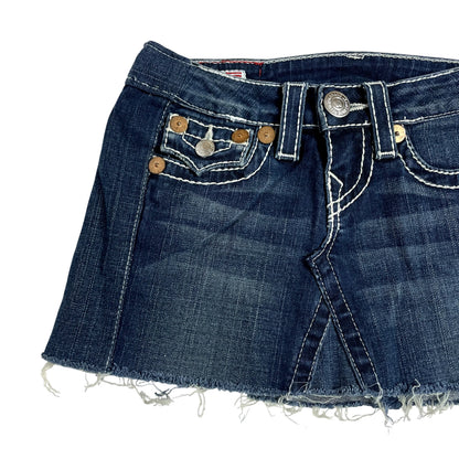 Vintage True Religion Denim Mini Skirt