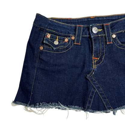 Vintage True Religion Denim Mini Skirt