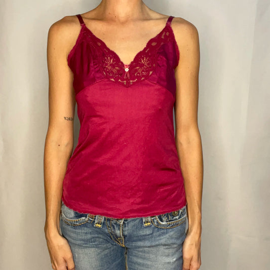 Vintage Red Lace Top