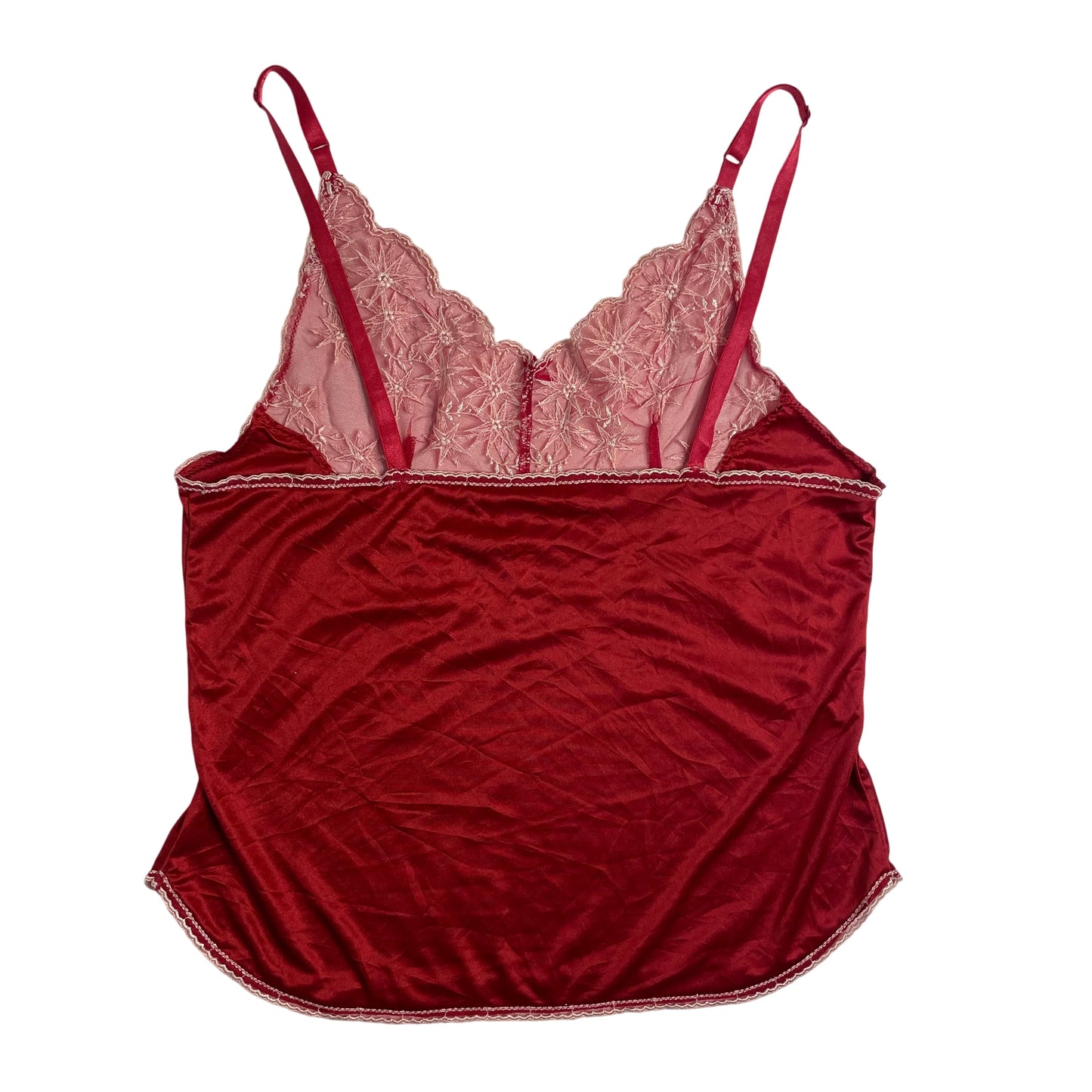Vintage Red Lace Top