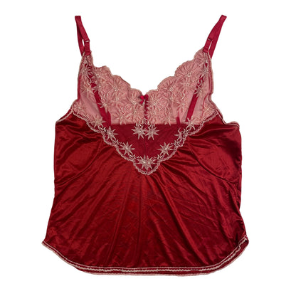 Vintage Red Lace Top