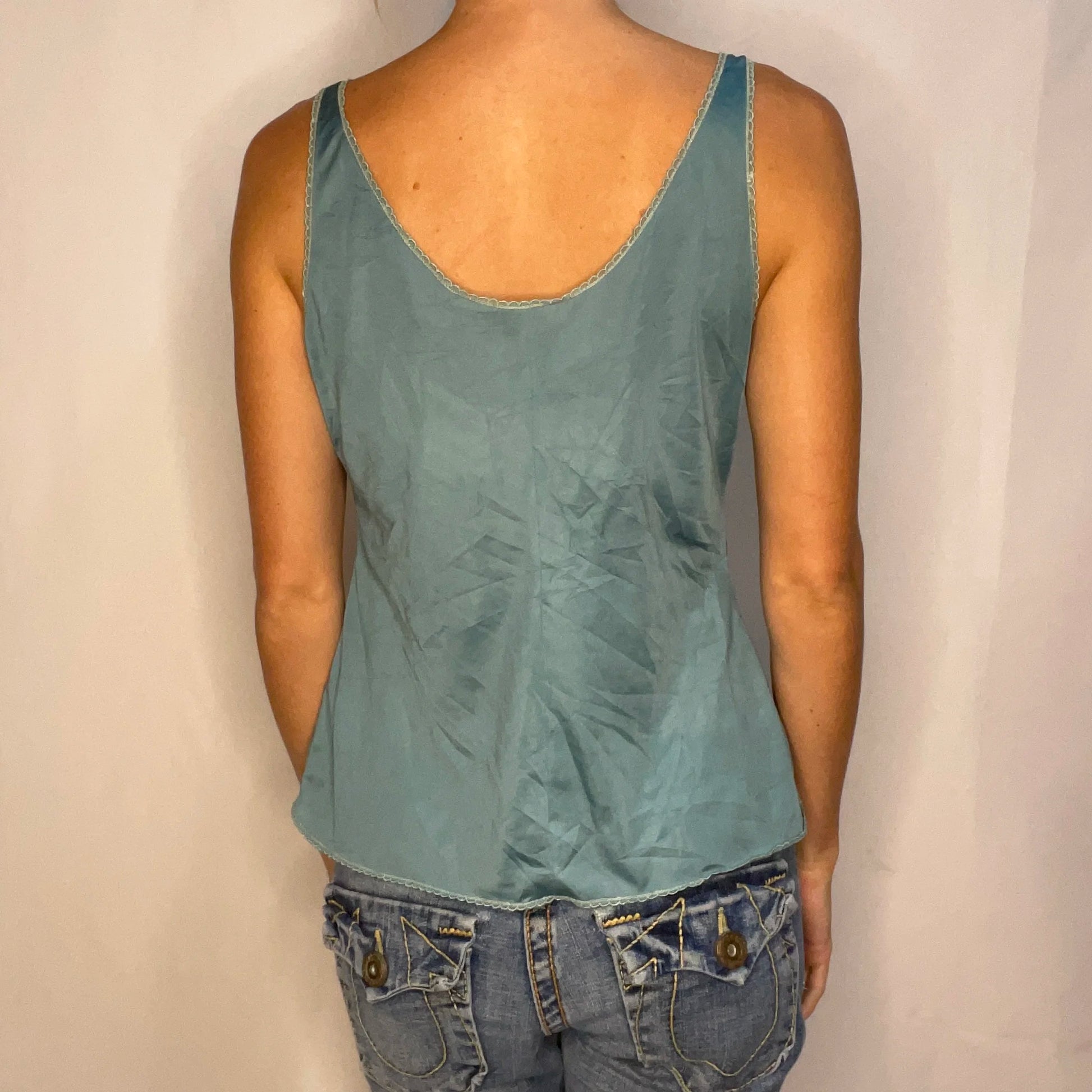 Vintage Green Lace Top