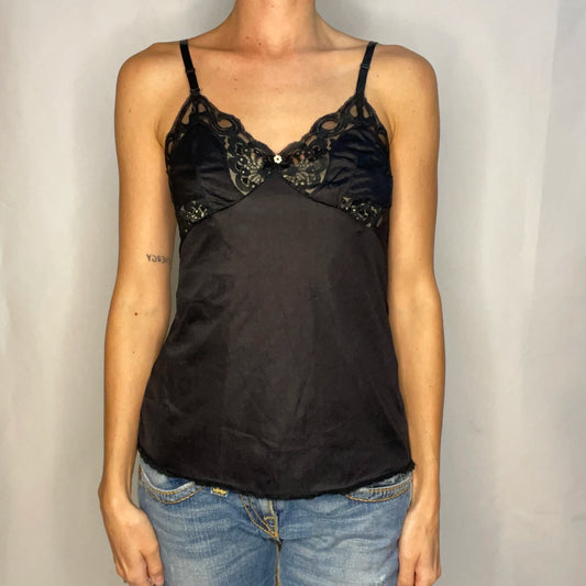 Vintage Black Lace Top
