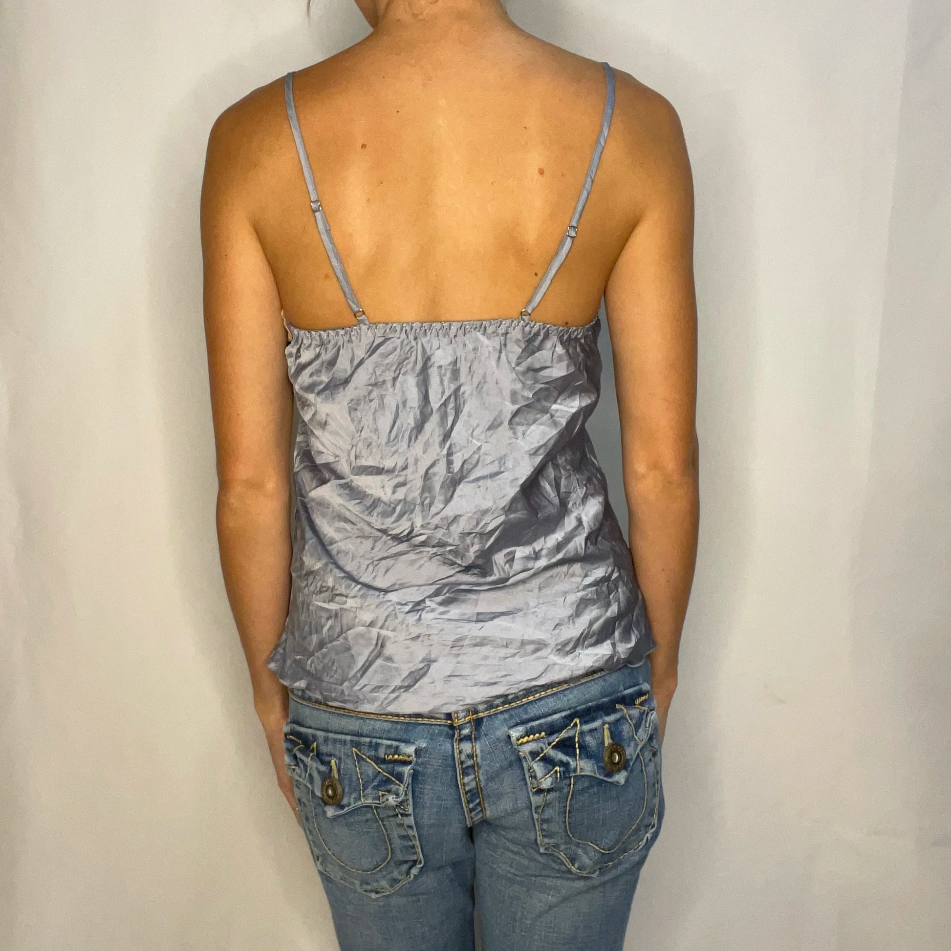 Vintage Blue Lace Top