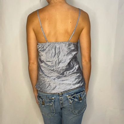 Vintage Blue Lace Top