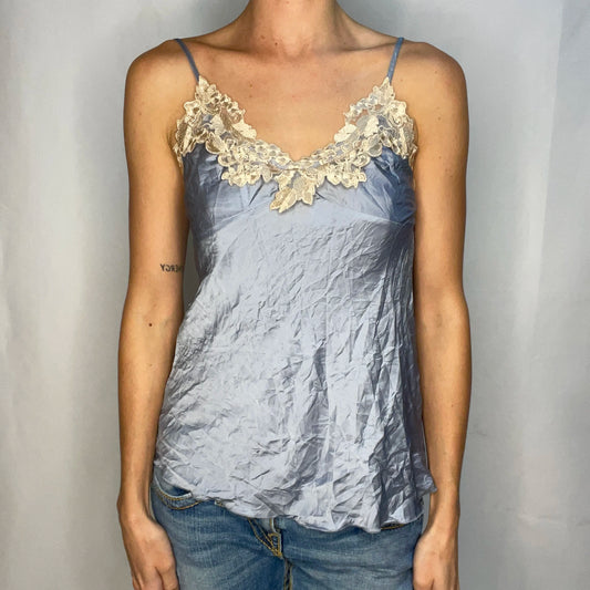 Vintage Blue Lace Top