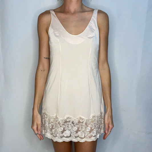 Vintage Pink Slip Dress