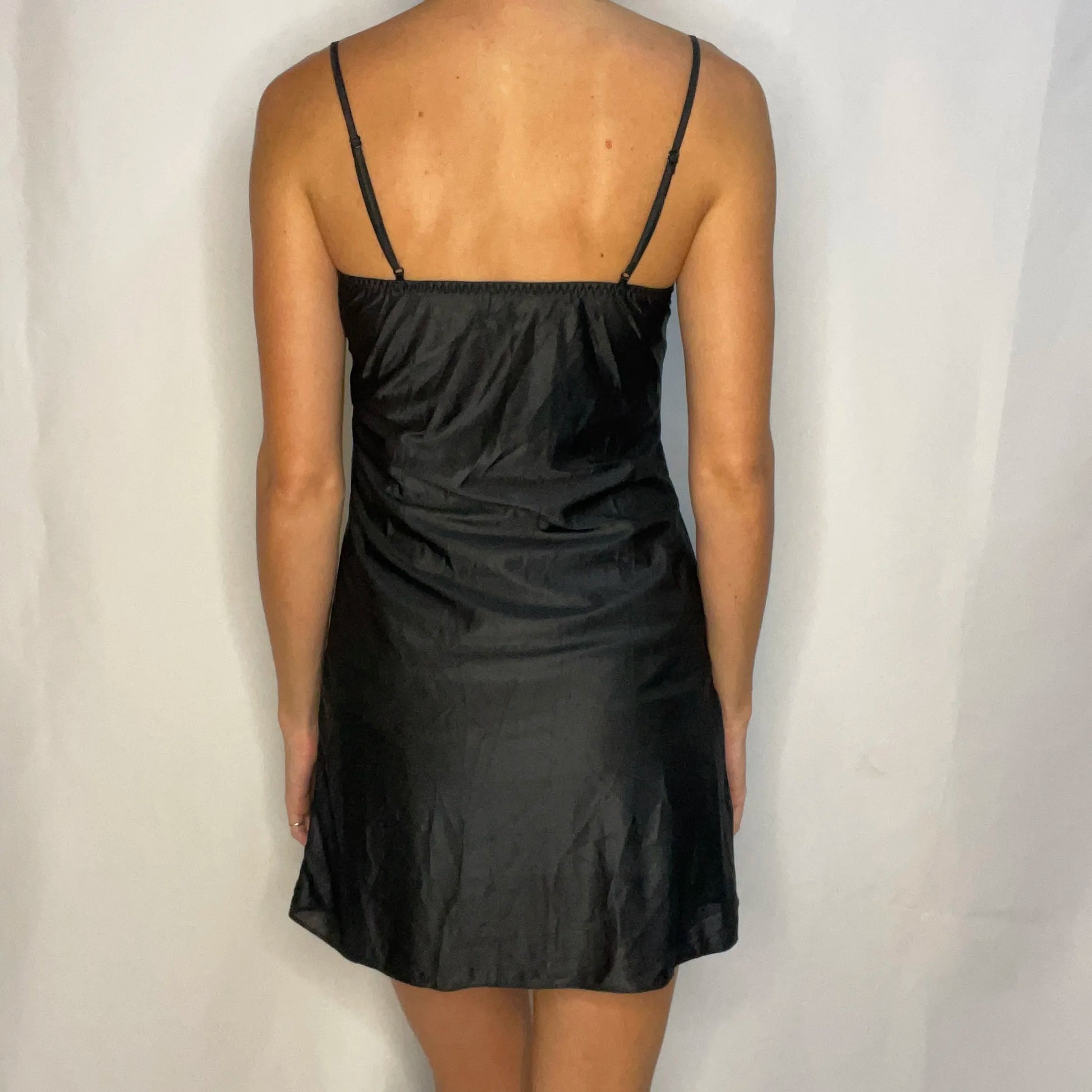 Vintage Black Slip Dress