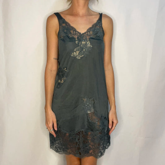 Vintage Green Slip Dress