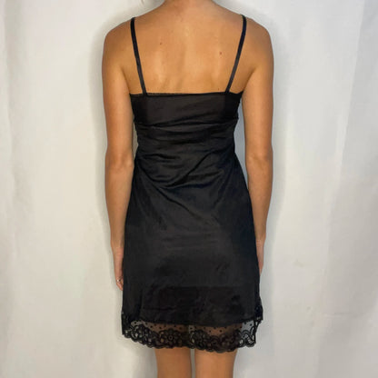 Vintage Black Slip Dress