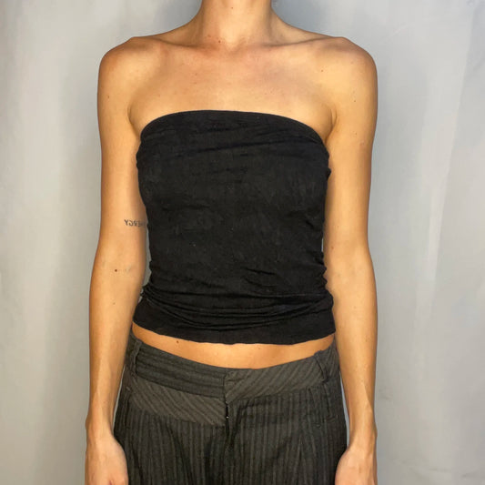 Vintage Black Tube Tank Top