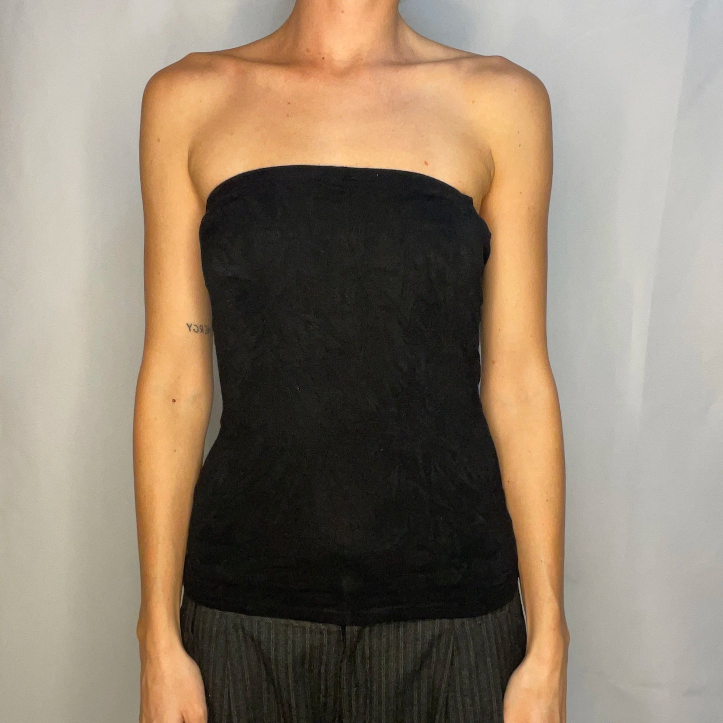 Vintage Black Tube Tank Top
