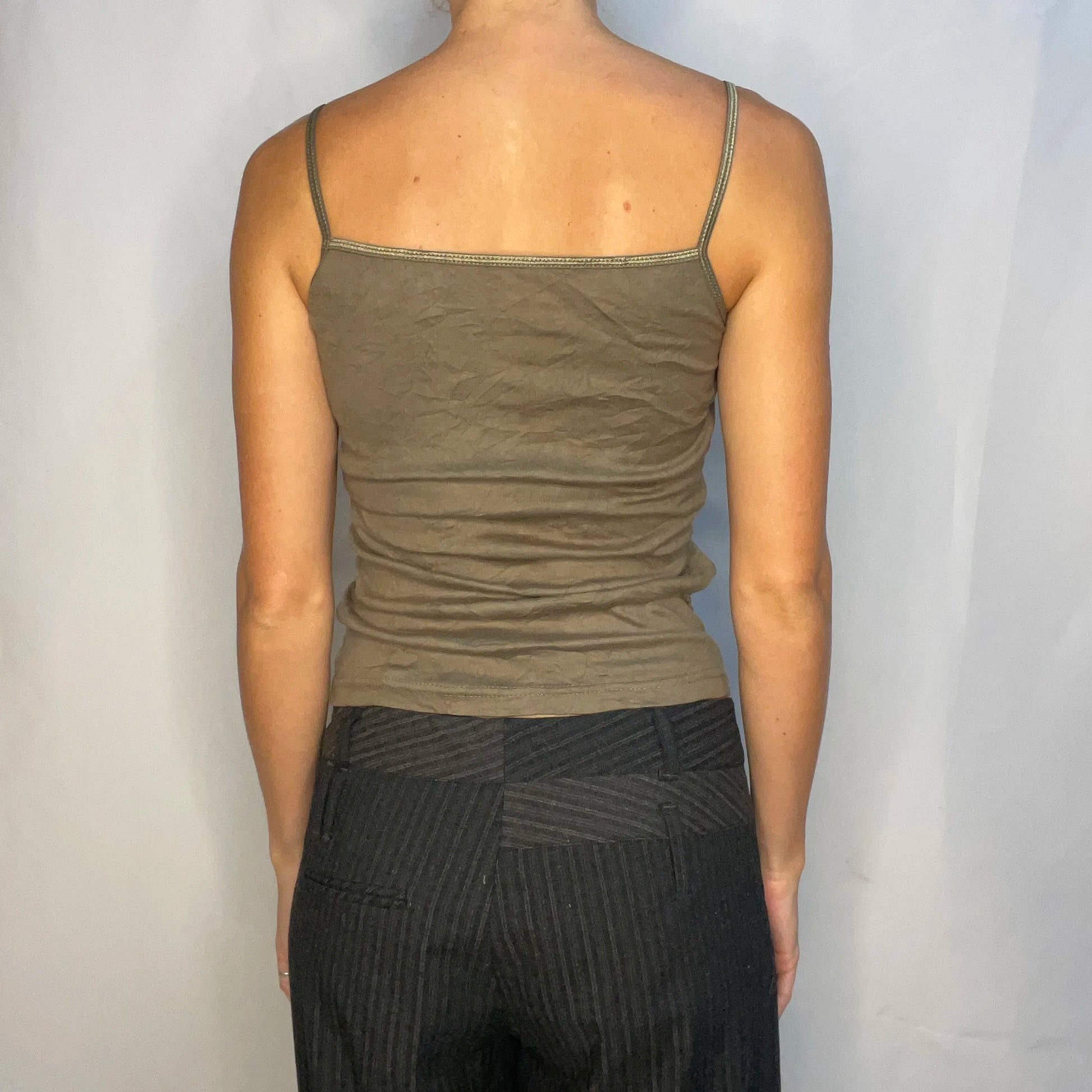 Vintage Green Lace Tank Top