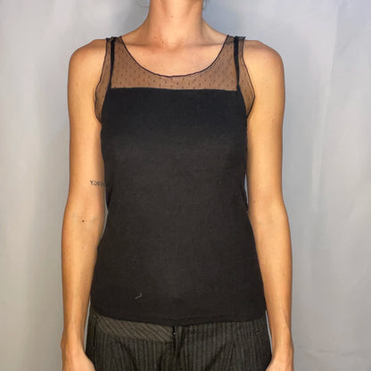 Vintage Black Tank Top