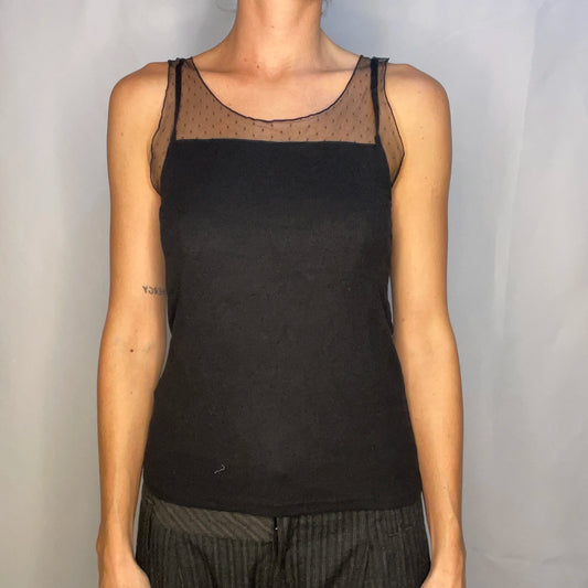 Vintage Black Tank Top