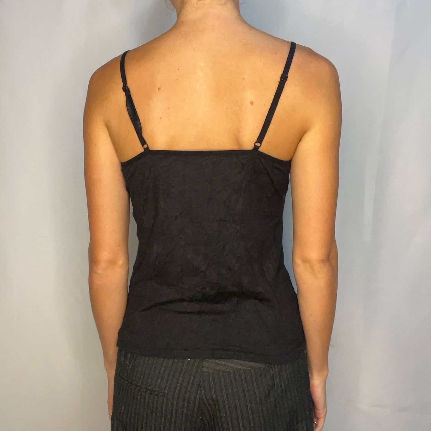 Vintage Black Lace Tank Top