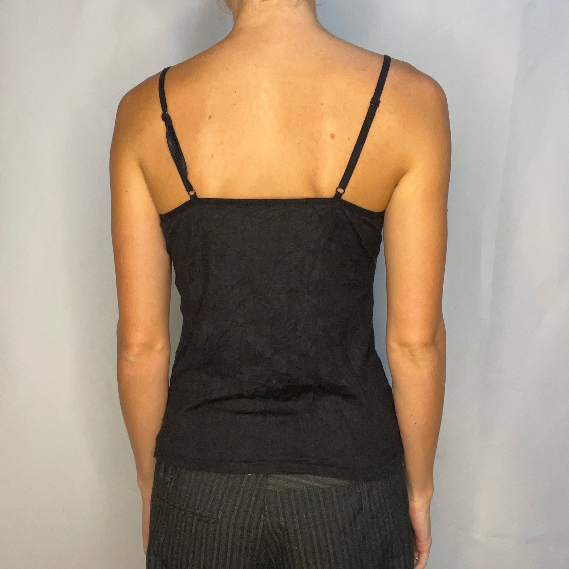 Vintage Black Lace Tank Top