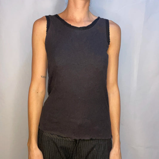 Vintage Black Tank Top