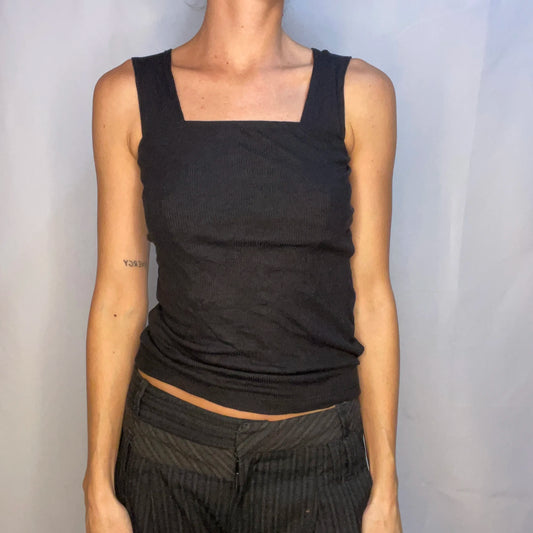 Vintage Black Tank Top