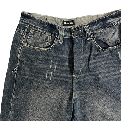 Vintage Royal Blue Denim Baggy Shorts