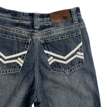 Vintage Royal Blue Denim Baggy Shorts