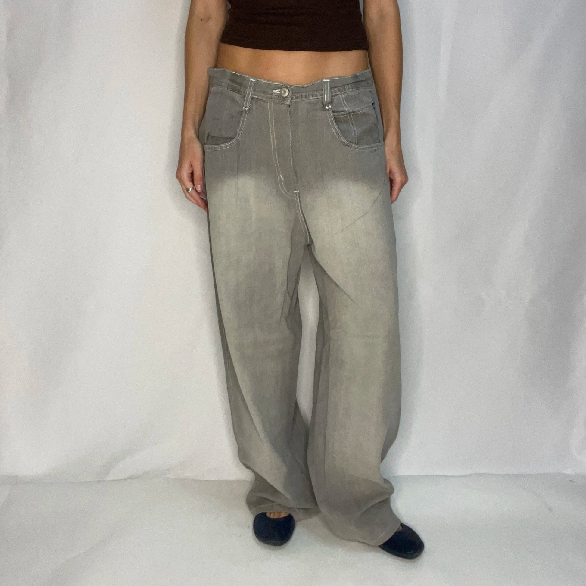 Vintage Southpole Grey Denim Baggy Jeans