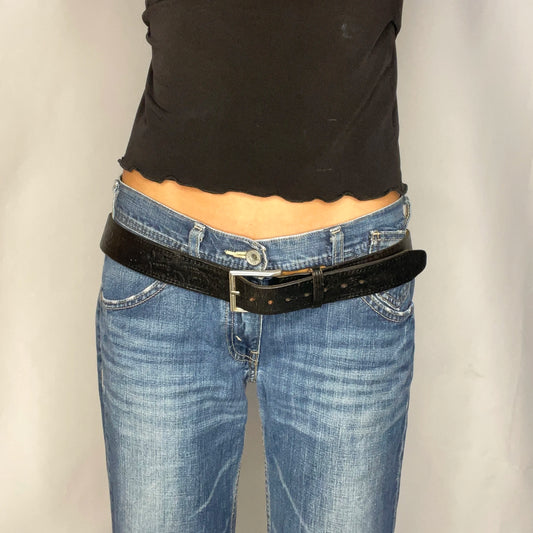 Vintage Black Belt