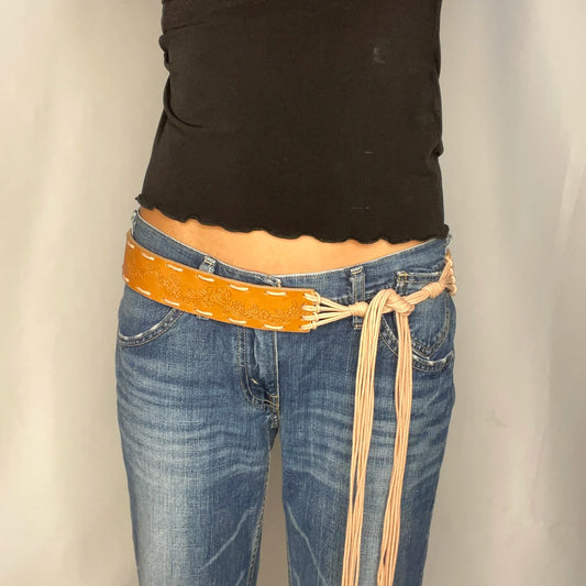 Vintage Brown Boho Belt