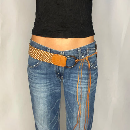 Vintage Brown Boho Belt