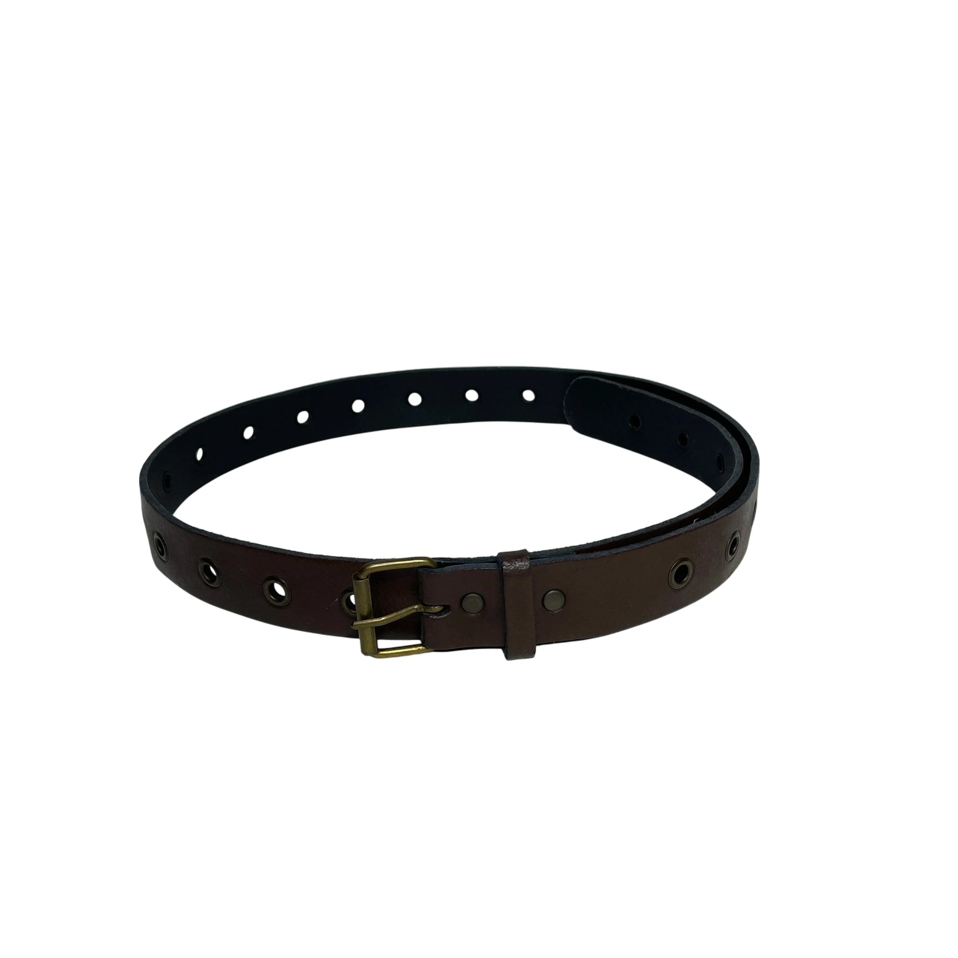 Vintage Brown Eyelet Belt