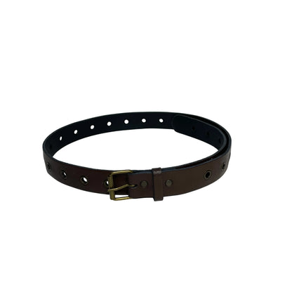 Vintage Brown Eyelet Belt