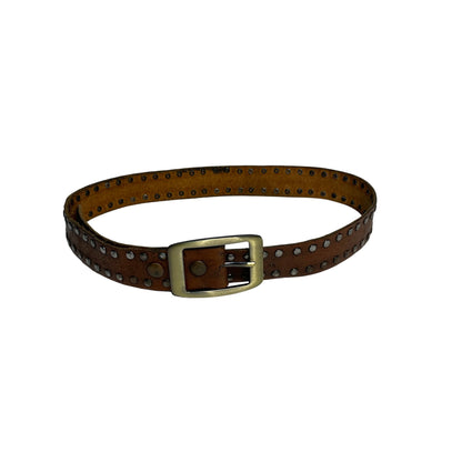 Vintage Studded Brown Belt