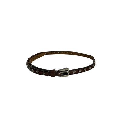 Vintage Studded Star Brown Belt