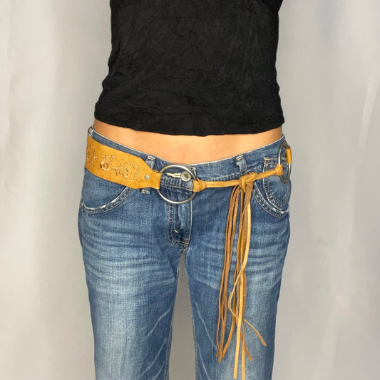 Vintage Boho Brown Belt