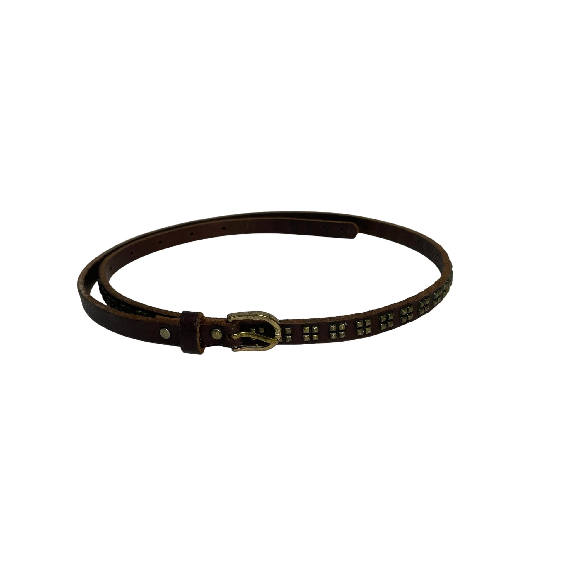 Vintage Studded Brown Belt