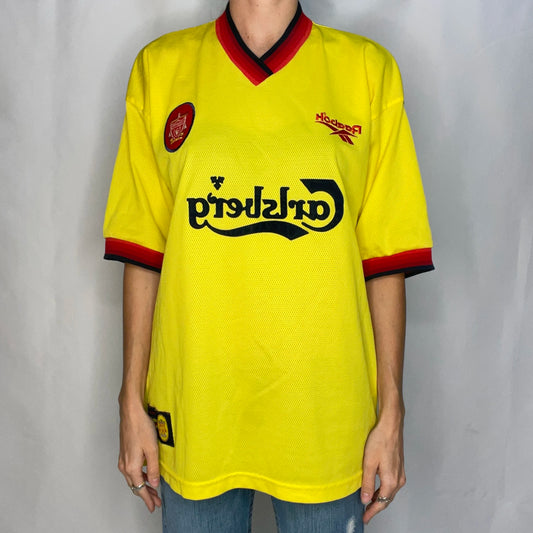 Vintage Liverpool Yellow Football T-Shirt