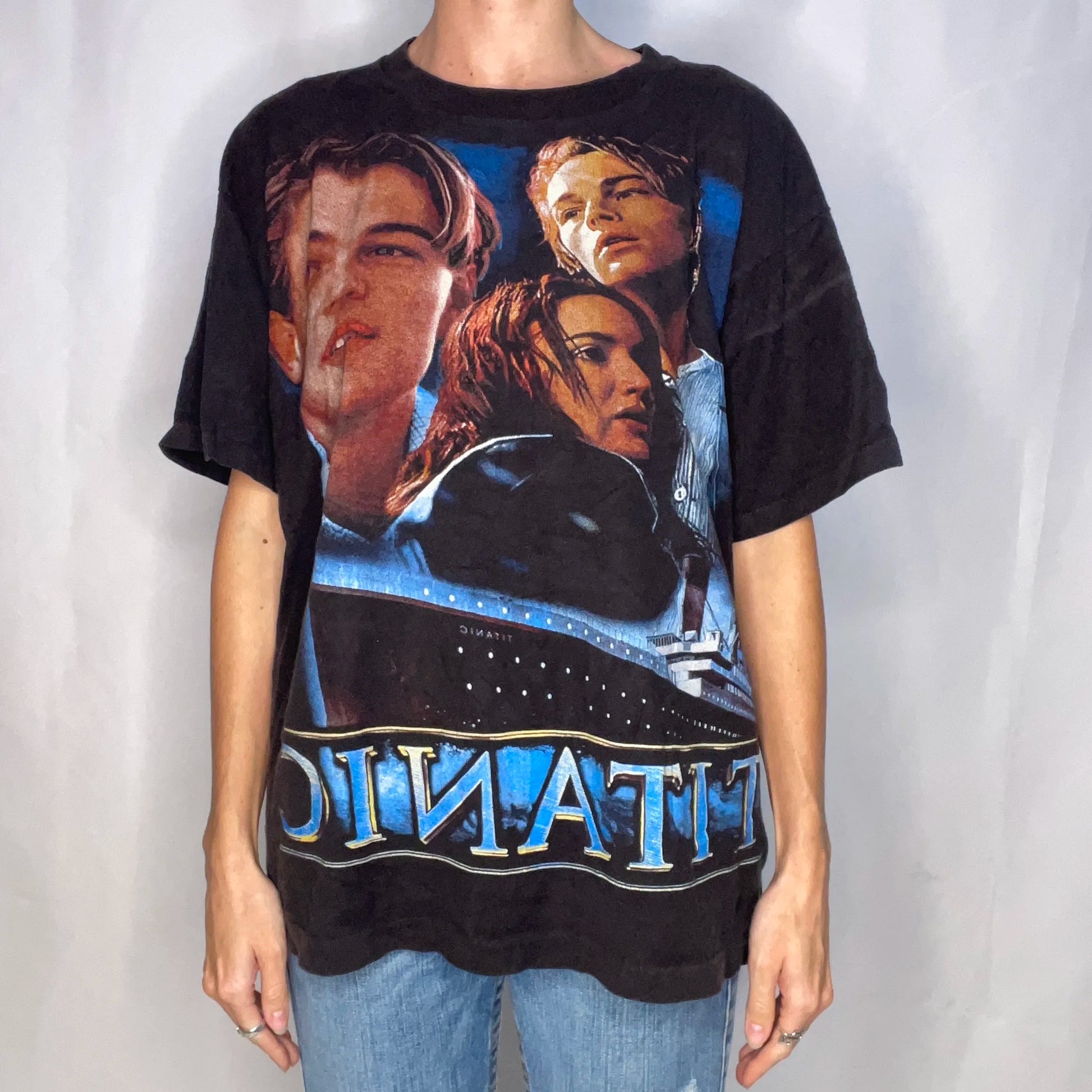 Vintage Titanic Black T-shirt