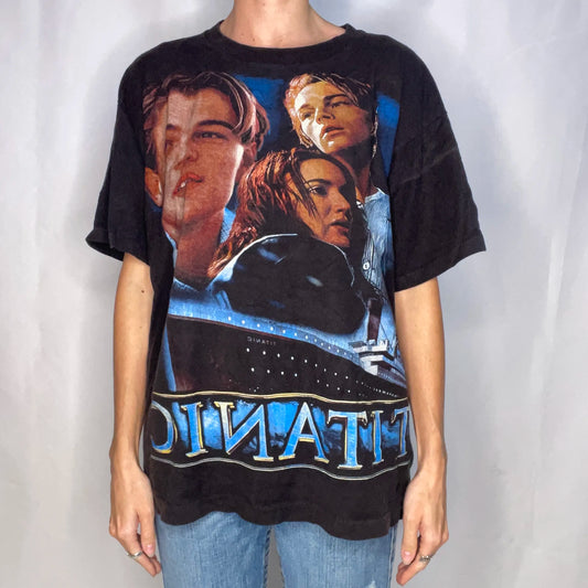Vintage Titanic Black T-shirt