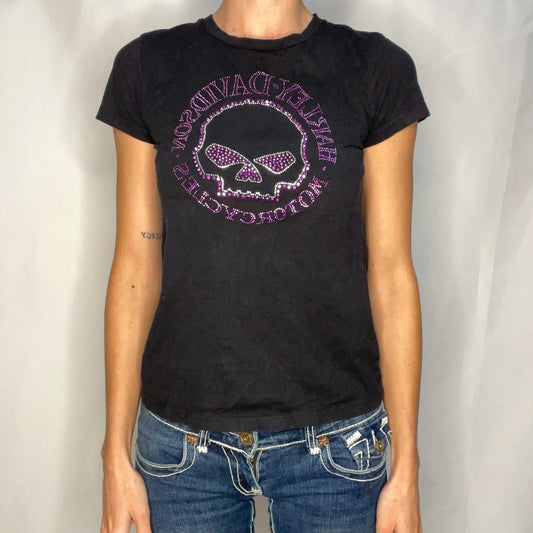 Vintage Harley-Davidson Diamanté Black T-shirt