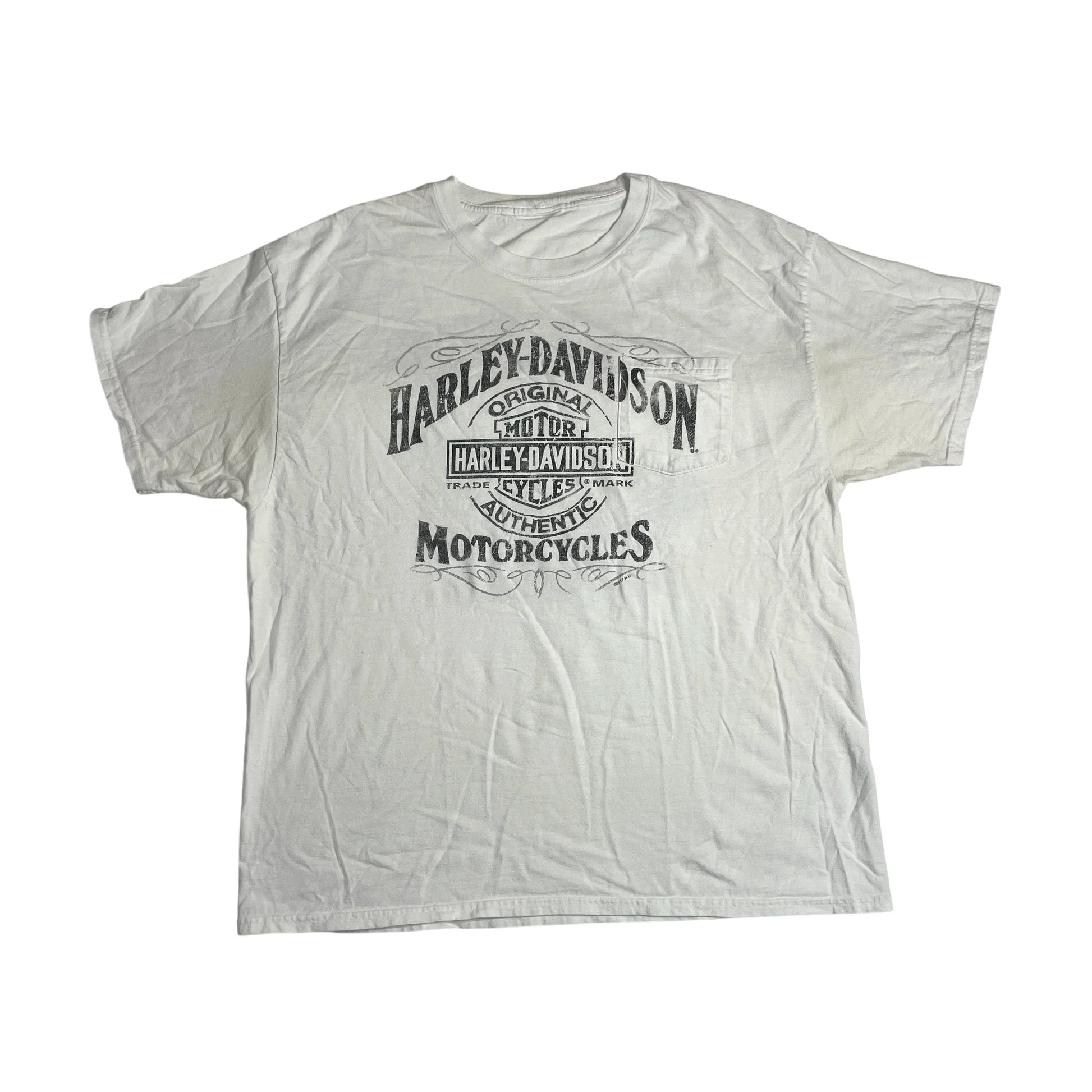 Vintage Harley-Davidson White T-shirt