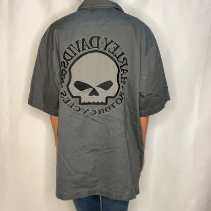 Vintage Harley-Davidson Grey Work Shirt