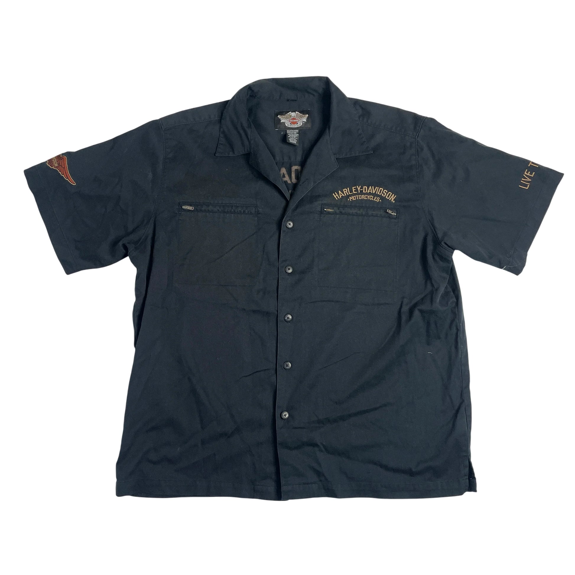 Vintage Harley-Davidson Black Work Shirt