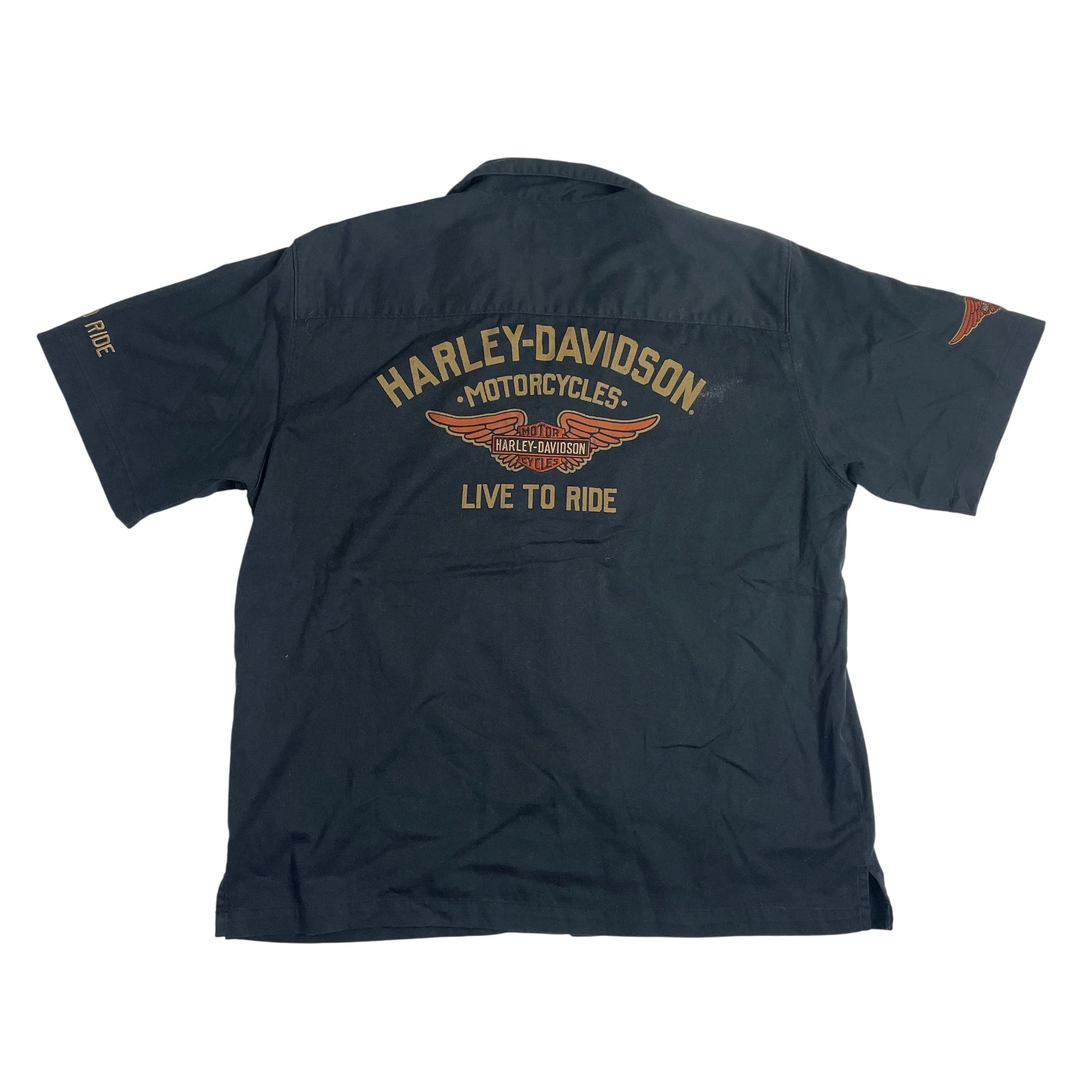 Vintage Harley-Davidson Black Work Shirt