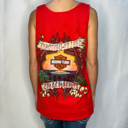 Vintage Harley-davidson Red Tank Top