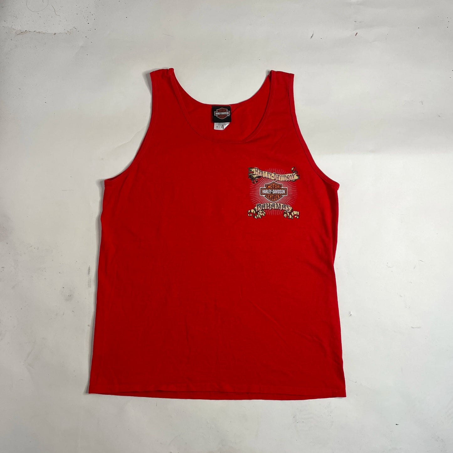 Vintage Harley-davidson Red Tank Top