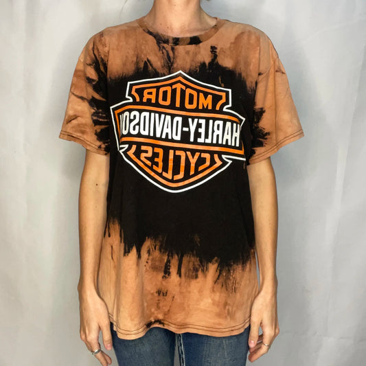 Vintage Harley-davidson Brown T-shirt