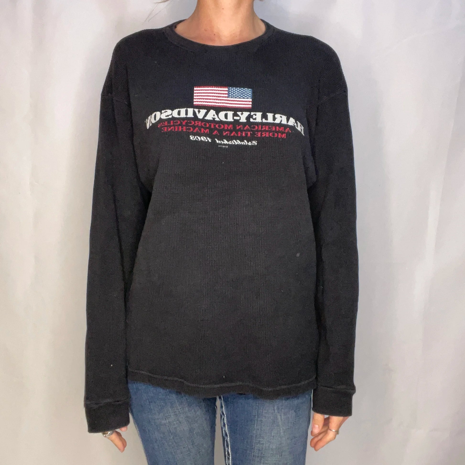 Vintage Harley-Davidson Black Long Sleeve T-shirt